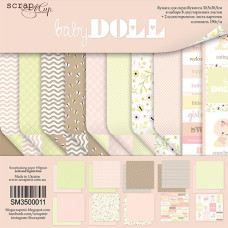 Набор двусторонней бумаги Doll Baby 30*30 см от Scrapmir