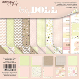 Набір двостороннього паперу Doll Baby 30 * 30 см від Scrapmir