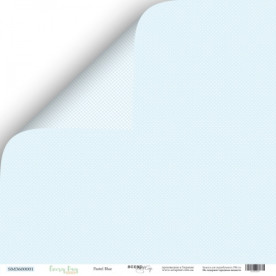 Лист двусторонней бумаги, Blue Pastel, 30х30 см, Scrapmir