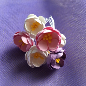 Набор цветов Яблони разноцветный, 6 шт от ТМ Цветочная Фея