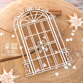 Чипборд Ворота с вензелями, 72*105 мм от ScrapBox