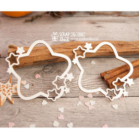 Чіпборд, Шейкер зірка, 2 шт, 62х62мм, ScrapBox