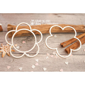 Чипборд Шейкер цветочек 2 шт , 65*65 мм от ScrapBox