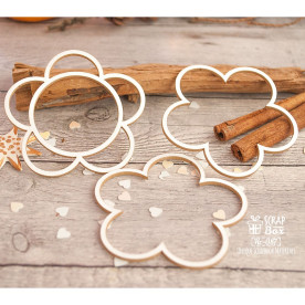 Чипборд Шейкер цветочки 2 шт, 65*65 мм от ScrapBox