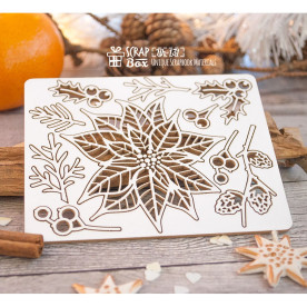 Чипборд Набор новогодних растений, 84*105 мм от ScrapBox