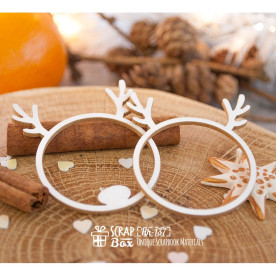 Чіпборд шейкер "Оленя" 2 шт, 43 * 51 мм від Scrapbox