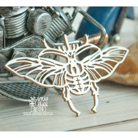 Чипборд Жук в полете, 80*48 мм от Scrapbox