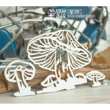 Чіпборд набір грибів, 95 * 60 мм від Scrapbox