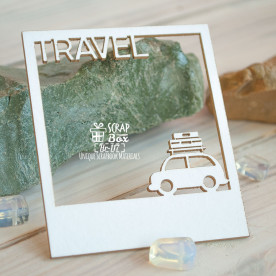 Чипборд слайд Travel, 60х67мм, Scrapbox