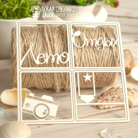 Чіпборд Картка Лето Project Life набір з 4-х шт, 106 * 106 мм від Scrapbox