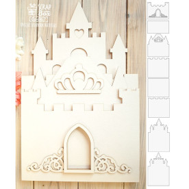 Основа для альбому в формі Замку (8 шт. + Ворота шейкер), 318 * 204 мм від Scrapbox