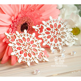 Чипборд Кружевная виньетка 2 шт, 62*48 мм от Scrapbox