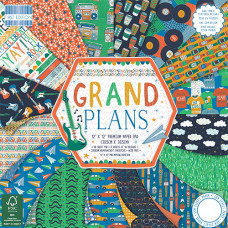 Набор бумаги Grand Plans, 16 листов, 30*30 см от First Edition