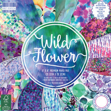 Набір паперу Wild Flower, 16 аркушів, 20 * 20 см від First Edition