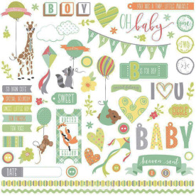 Лист з наклейками About a Little Boy, 30 * 30 см від PhotoPlay