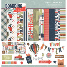Набір паперу Boarding Pass, 30 * 30 см, 12 + 1 лист наклейок від Photoplay