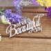 Чипборд "WHAT A BEAUTIFUL DAY", 90*38 мм от Вензелик