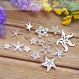Набір чіпборда Морські зірки, від 14 до 50 мм від Вензелік