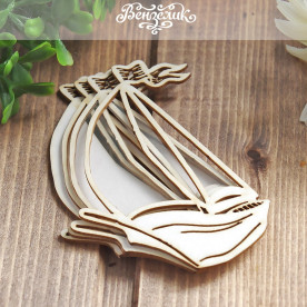 Чіпборд шейкер Кораблик, 86 * 61 мм від Вензелік