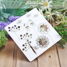 Набір чіпборда Флора 168, 140 * 150 мм від Вензелік