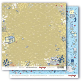Двусторонняя бумага Морские сокровища, 30,5х30,5 см от ScrapBerry's