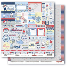 Двусторонняя бумага Карточки 1, 30,5х30,5 см от ScrapBerry's