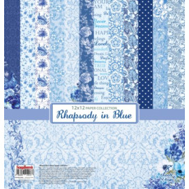 Набір паперу "Сапфірові мрії" (6 + 2 листа) укр яз, 30 * 30 см від ScrapBerry's