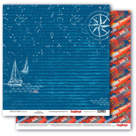 Аркуш двостороннього паперу Морська подорож, 30 * 30 см від ScrapBerry's