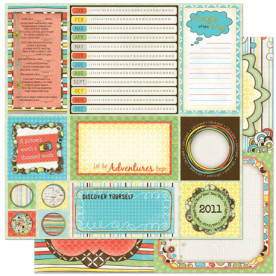 Двусторонняя скрапбумага Ad Lib Cut Outs от Bo Bunny