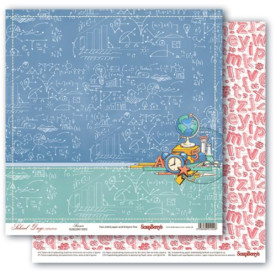 Лист двусторонней бумаги Гранит Науки, 30*30 см от ScrapBerry's