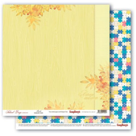 Аркуш двостороннього паперу Головоломка, 30 * 30 см від ScrapBerry's