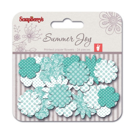 Набор цветочков Цветущая Лоза (25мм, 30мм, 38мм), 24 шт от Scrapberry's