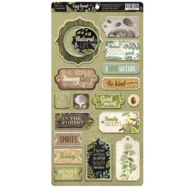 Чипборд для скрапбукинга Cozy Forest (ENG), 18 шт от Scrapmir