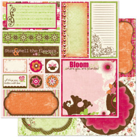 Двусторонняя скрапбумага Vicki B. Cut Outs от Bo Bunny