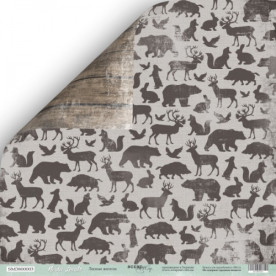 Аркуш двостороннього паперу Лісові мешканці 30x30 см, 1 шт від Scrapmir