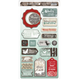 Чипборд для скрапбукинга Nordic Spirits (ENG), 18 шт от Scrapmir