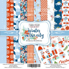 Набір скраппаперу "Winter in the city", 30,5 * 30,5 см від Фабрика Декору