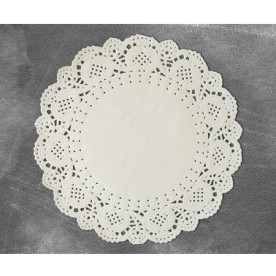 Набор ажурных салфеток, молочного цвета, 5 шт, 19 см от Фабрика Декора