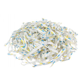 Наполнитель для упаковки бумажный, 50 г, желто-голубой