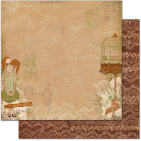 Двусторонняя скрапбумага Little Miss Hannah от Bo Bunny