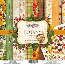 Набор скрапбумаги "Botany autumn", 10 л, 30,5x30,5 см от Фабрика Декора