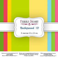 Набір скраппаперу "Background 4", 15 Х 15 см, 8 л від Фабрика Декору