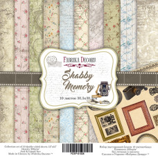 Набор скрапбумаги "Shabby memory", 10 л, 30,5x30,5 см от Фабрика Декора