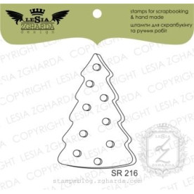 Акриловый штамп Печенье Елочка, Lesia Zgharda