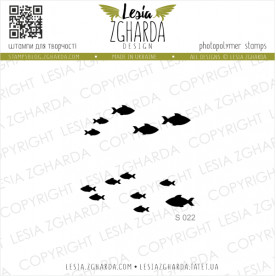 Акриловый штамп Рыбки, Lesia Zgharda