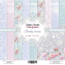 Набор скрапбумаги "Shabby Dreams", 10 л, 20*20 см от Фабрика Декора