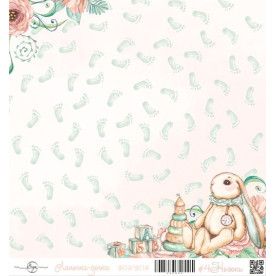 Односторонняя бумага Ножки 30х30 см ScrapEgo