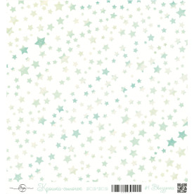 Лист односторонней бумаги Звездочка 30х30 см ScrapEgo