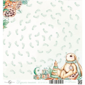 Лист одностороннього паперу Ніжки 30х30 см ScrapEgo