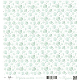 Лист одностороннього паперу Бульбашки 30х30 см ScrapEgo